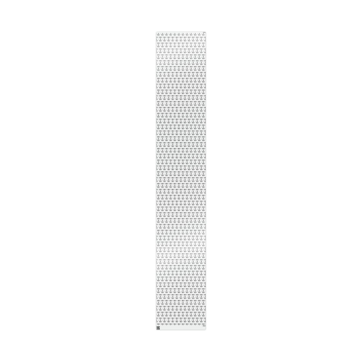 Mr. And Mr. Atomic Mid Century Retro Style Wedding Holiday Gift Wrap Paper - Glossy Or Matte