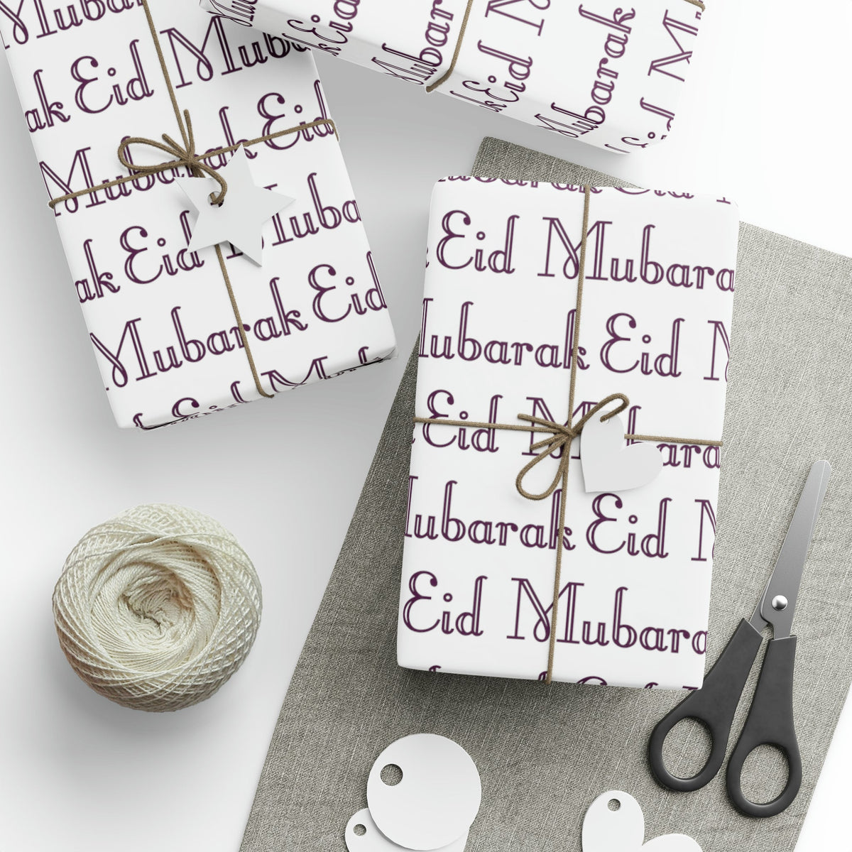 Eid Mubarak Holiday Gift Wrap Paper - Glossy Or Matte
