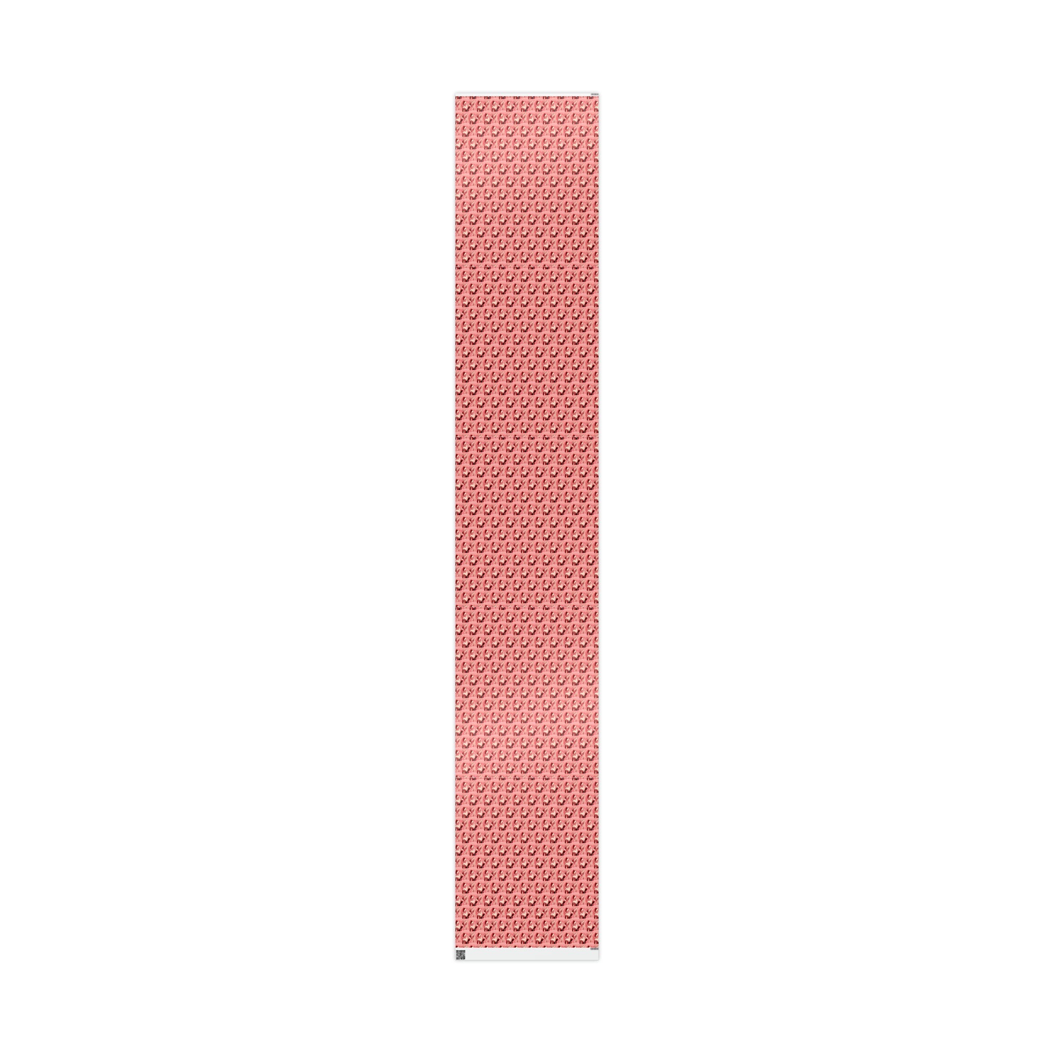Pink Santa Mid Century Retro Christmas Print Holiday Gift Wrap Paper - Glossy Or Matte
