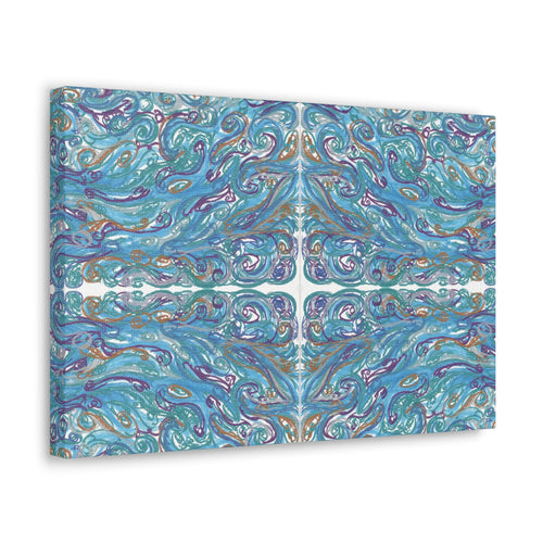 "Ocean of Spirals" Caden Caraco Canvas Gallery Wrap - 18" x 12"