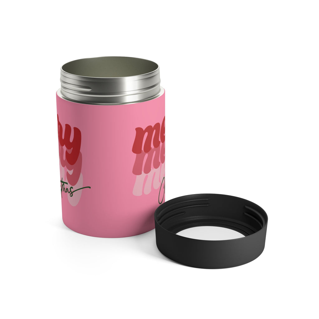 Merry Merry Merry Christmas Stainless Steel Can Holder