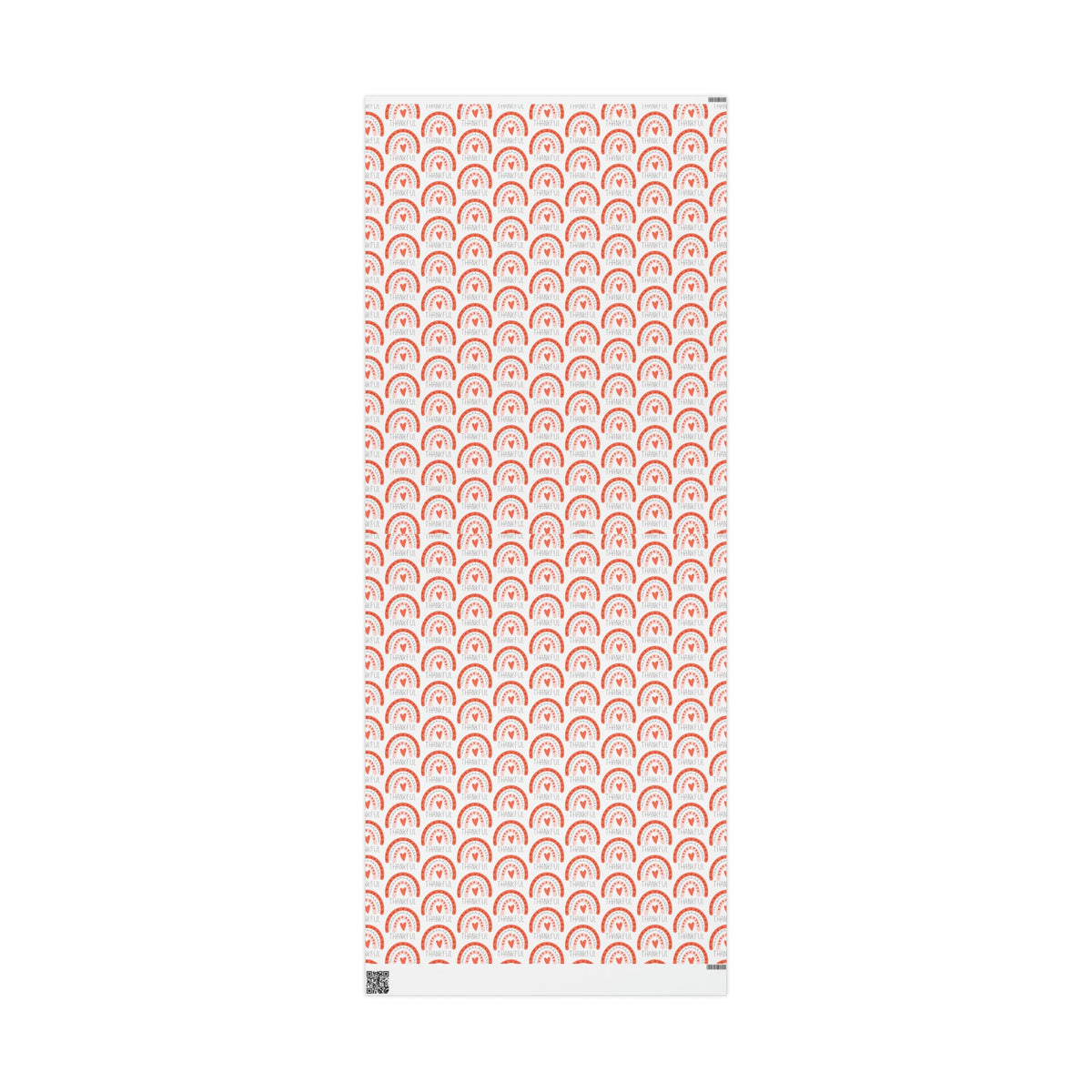 Thankful Boho Rainbow Friendsgiving Thanksgiving Thank You Print Holiday Gift Wrap Paper - Glossy Or Matte