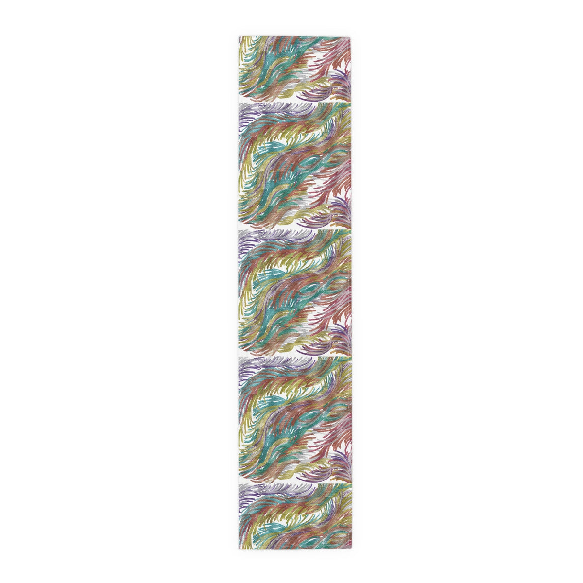 Space Feathers Caden Caraco Modern Art Decor Cotton Poly Table Runner