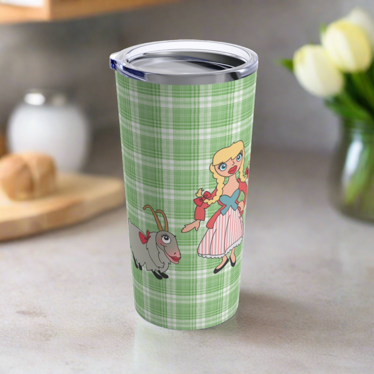 Sound Of Music Travel Tumbler Lonely Goatherd Girl In Pale Pink Tote Goat Family Tumbler 20oz