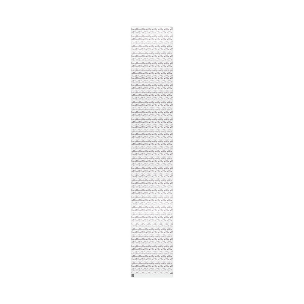 Eid Mubarak Atomic Mid Century Retro Style Holiday Gift Wrap Paper - Glossy Or Matte
