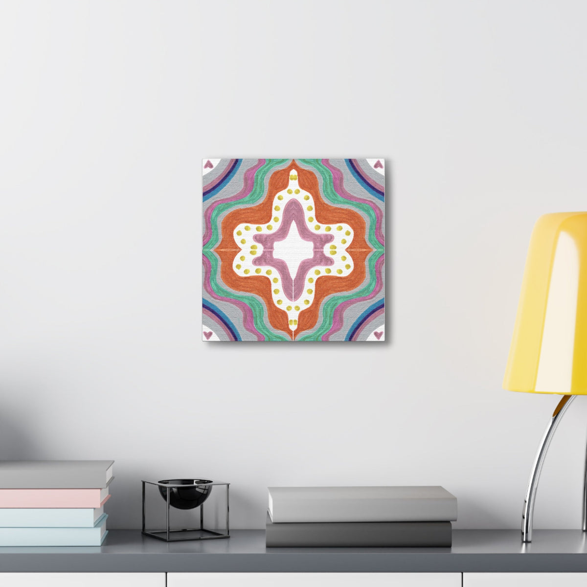 Love Frequency 2 Mosaic Caden Caraco Canvas Gallery Wrap