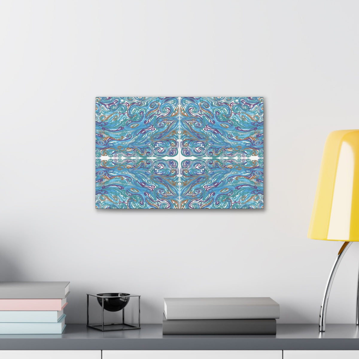 "Ocean of Spirals" Caden Caraco Canvas Gallery Wrap - 18" x 12"