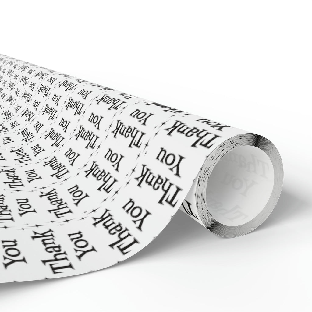Thank You Starburst Atomic Retro Style Gift Wrap Paper - Glossy Or Matte