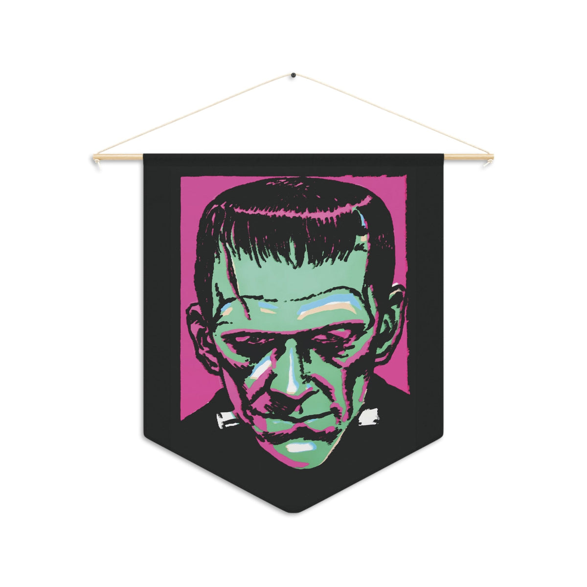 Retro Frankenstein Monster Gothic Print Pennant Banner Flag