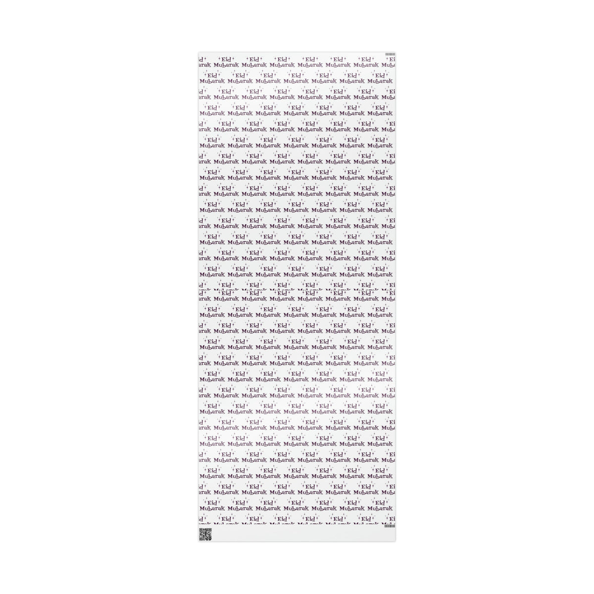Eid Mubarak Atomic Mid Century Retro Style Holiday Gift Wrap Paper - Glossy Or Matte