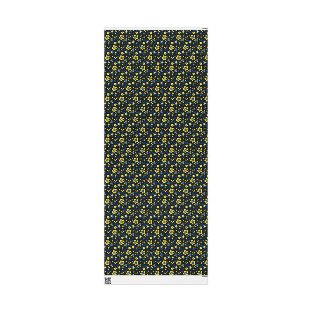 Ukranian Country Flowers Spring Holiday Gift Wrap Paper - Glossy Or Matte