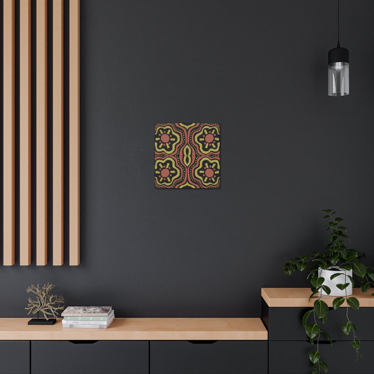 Gold Suns Mosaic Caden Caraco Canvas Gallery Wrap