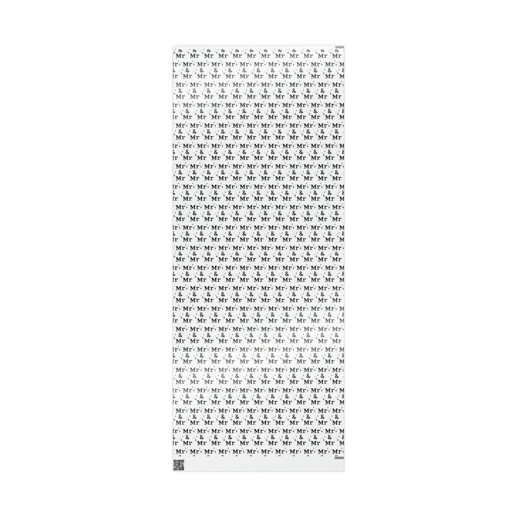 Mr. And Mr. Atomic Mid Century Retro Style Wedding Holiday Gift Wrap Paper - Glossy Or Matte