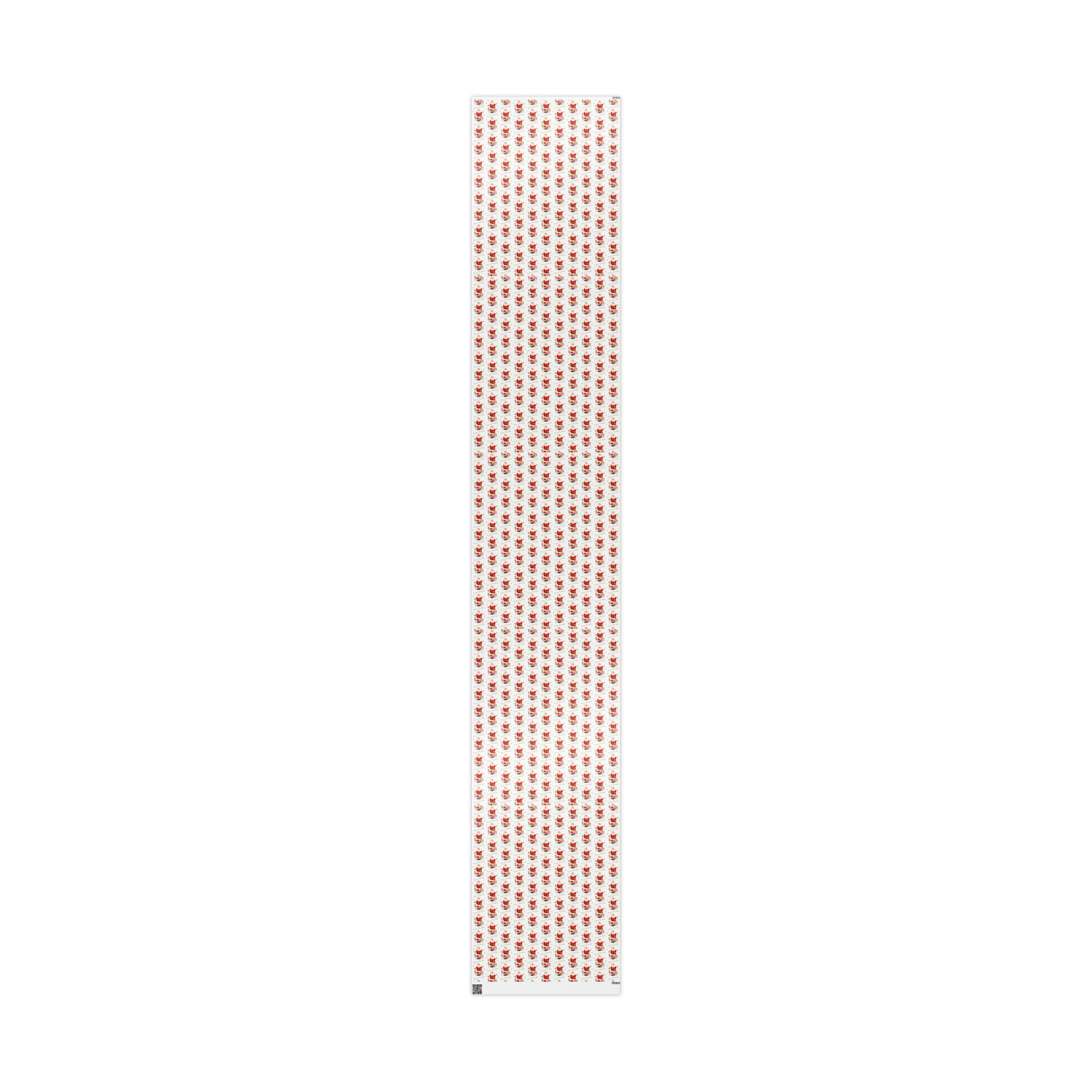 Merry Christmas Santa Reindeer Gold Stars Midcentury Retro Holiday Gift Wrap Paper - Glossy Or Matte