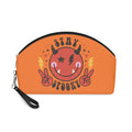 Stay Spooky Cute Devil Orange Halloween Travel Cosmetic Makeup Bag