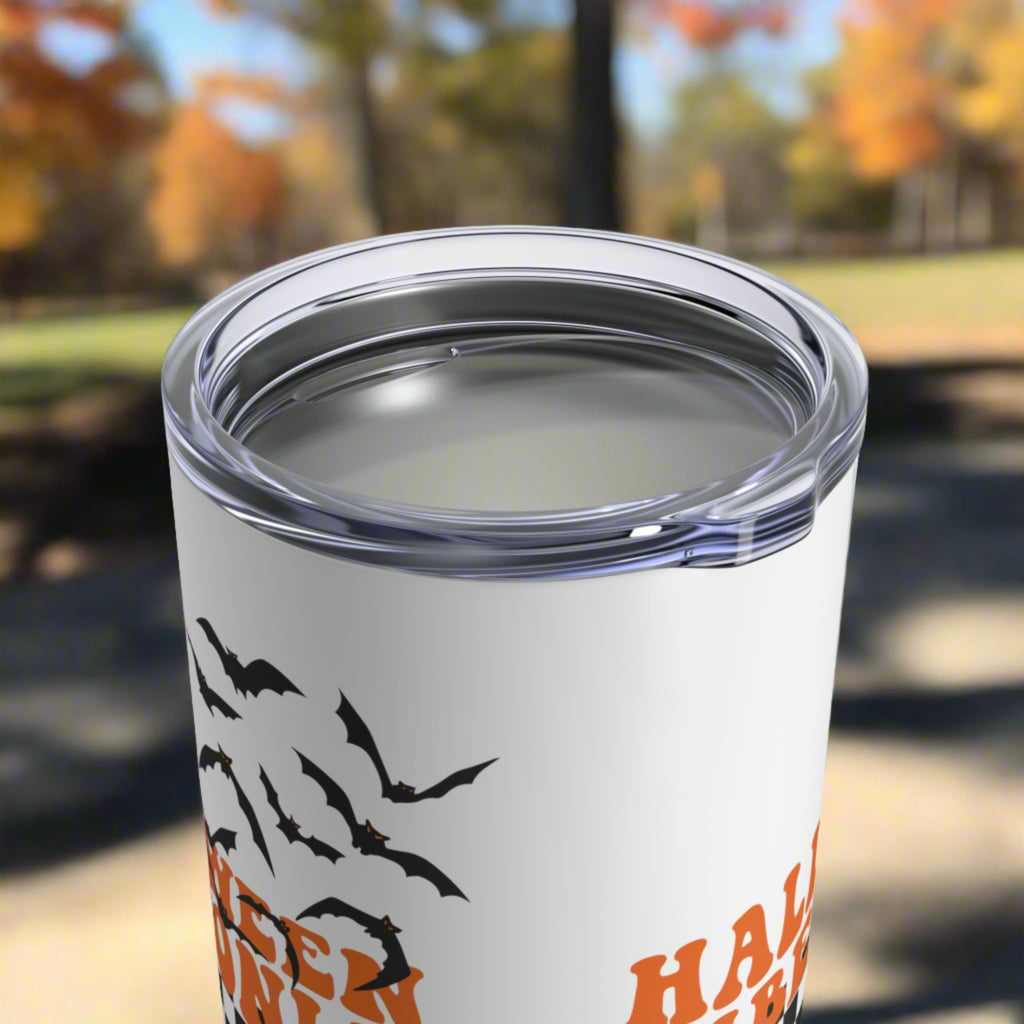 Halloween Vibes Only Bats Stainless Steel Travel Tumbler 10oz