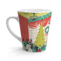 Christmas Party Mid Century Christmas Print Latte Coffee Mug