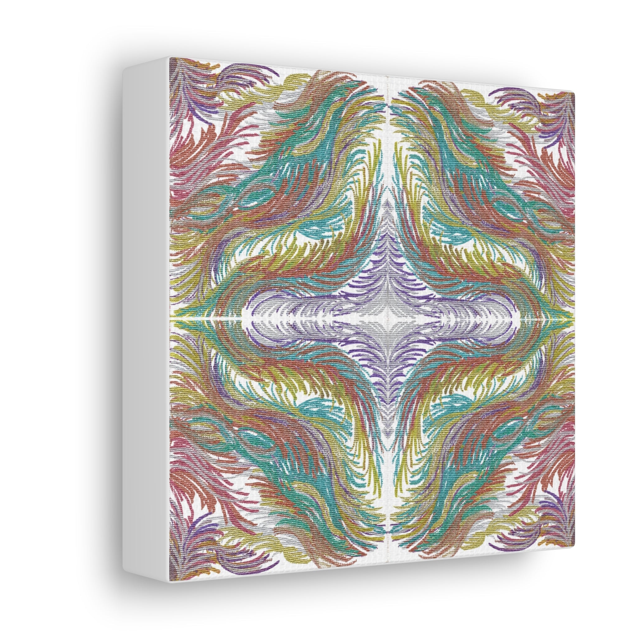 Space Feathers 4 Variation 1 Caden Caraco Canvas Gallery Wrap