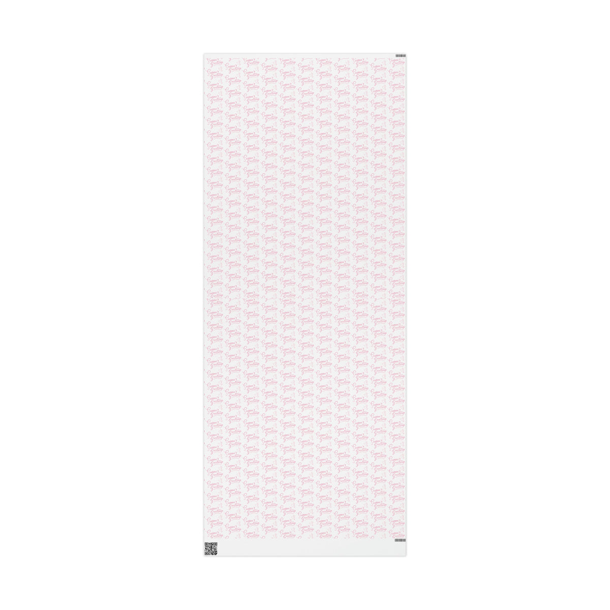 Season's Greetings Pink Dove Pink Retro Style Christmas Print Holiday Gift Wrap Paper - Glossy Or Matte