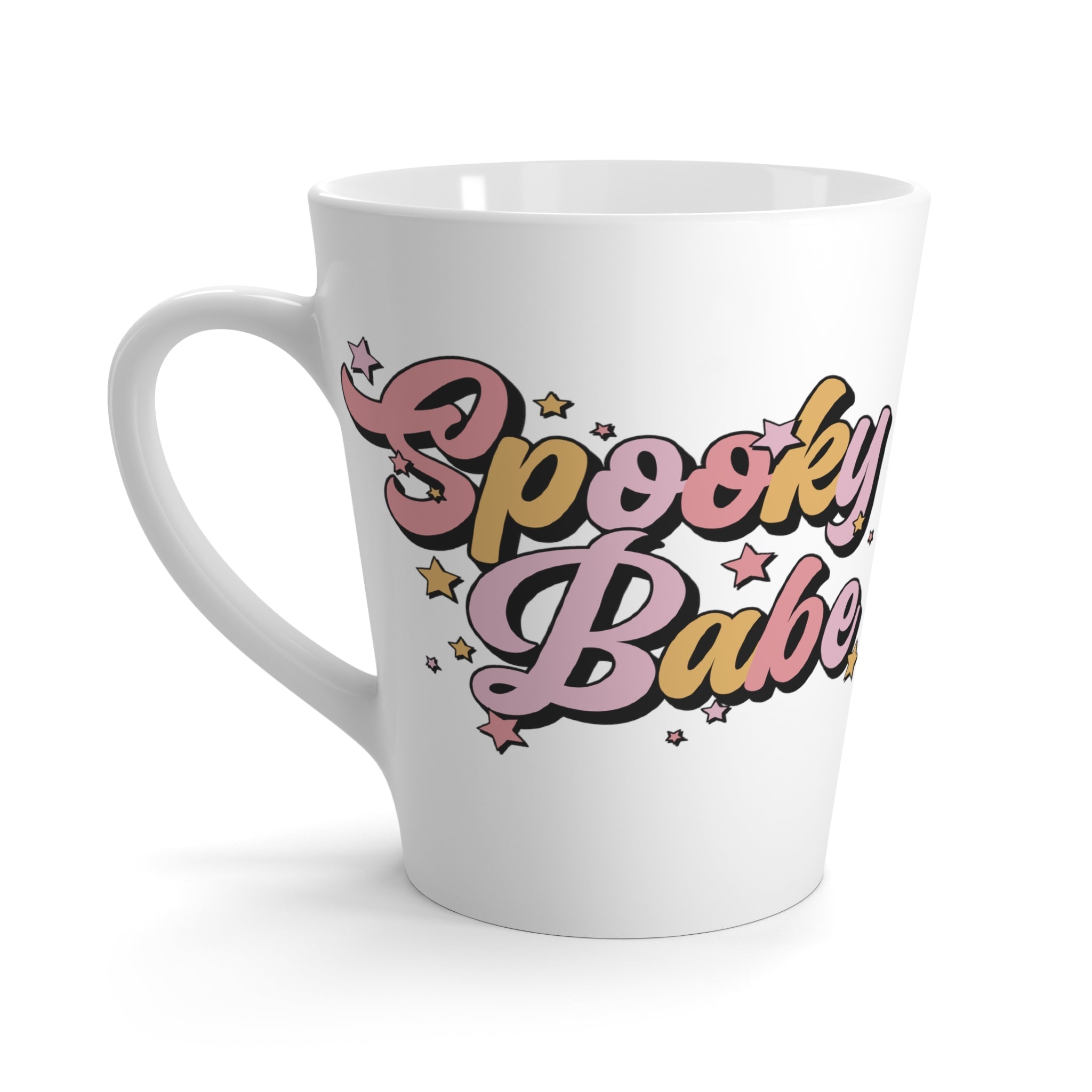 Spooky Babe Retro Style Latte Mug