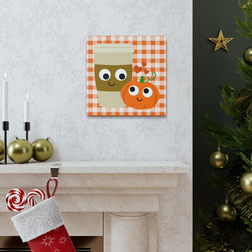 Pumpkin Spice Love Fall Print Canvas Gallery Wrap