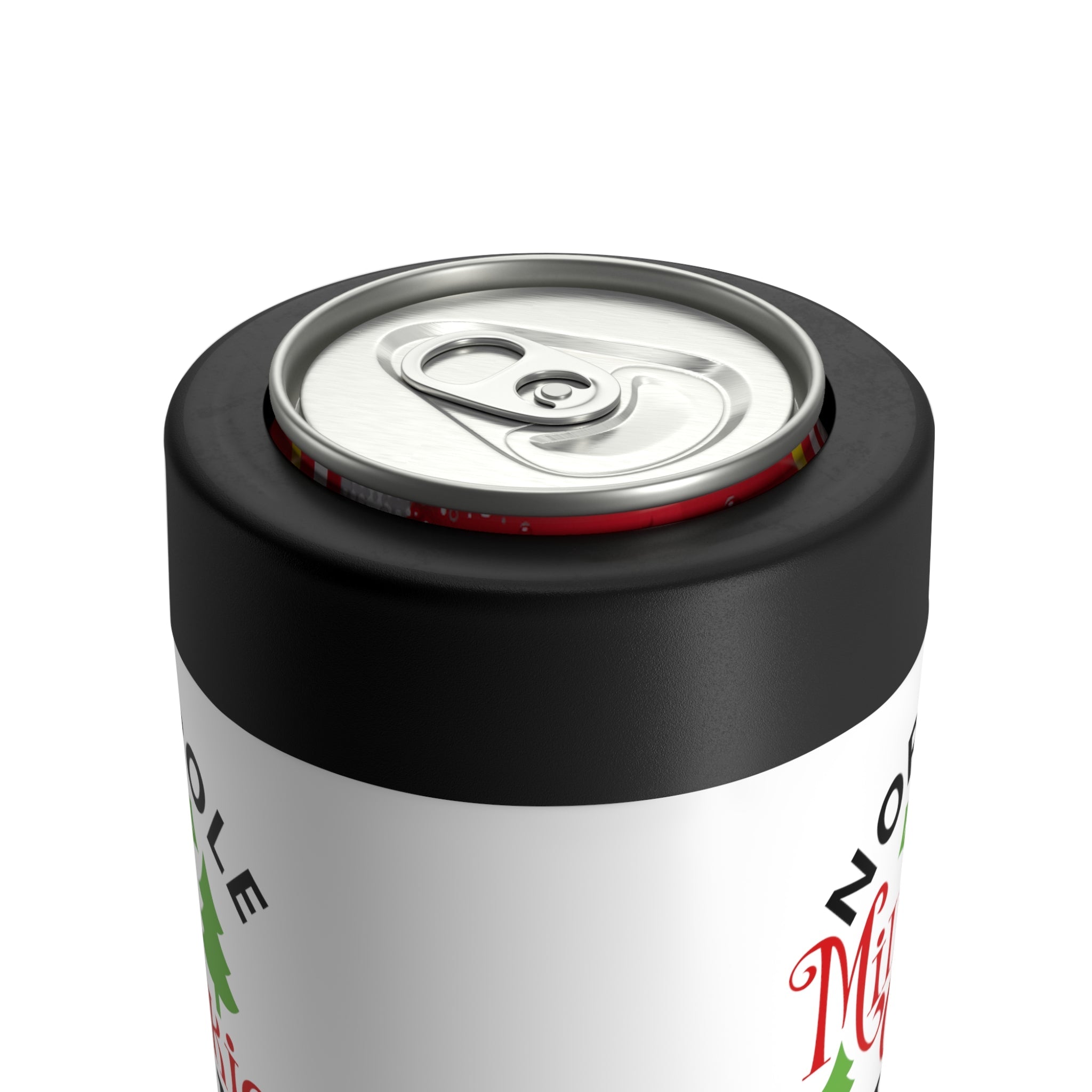 North Pole Milk And Cookie Company Christmas Stainless Steel Can Holder