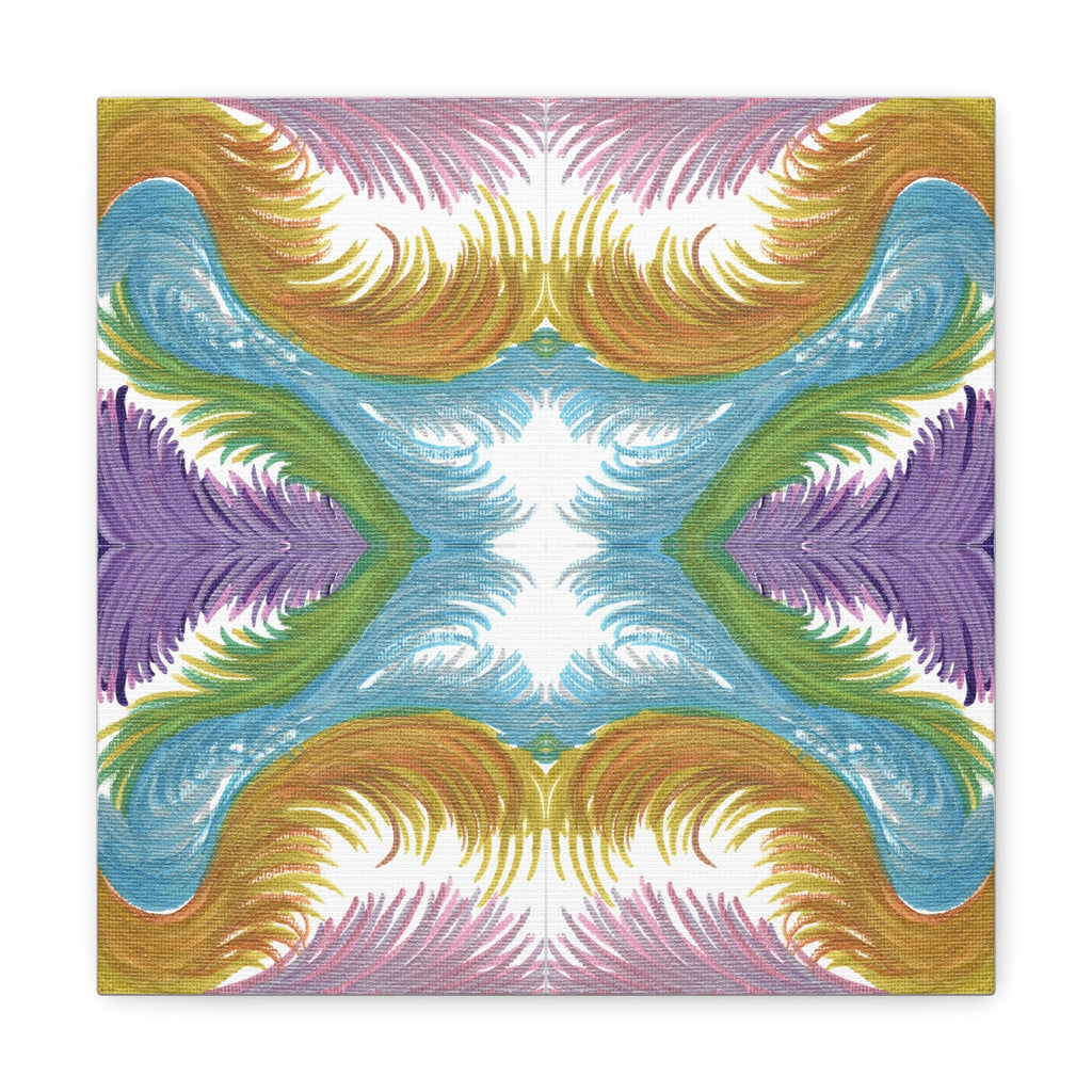 Lyran Feathers Variation 2 Caden Caraco Canvas Gallery Wrap