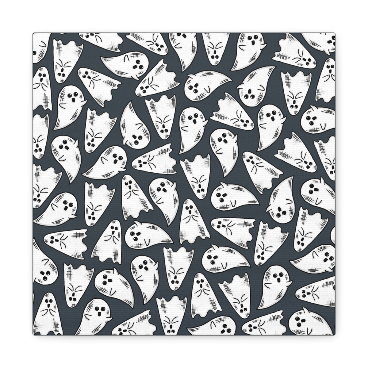 Cute Halloween Ghosts Print Canvas Gallery Wrap