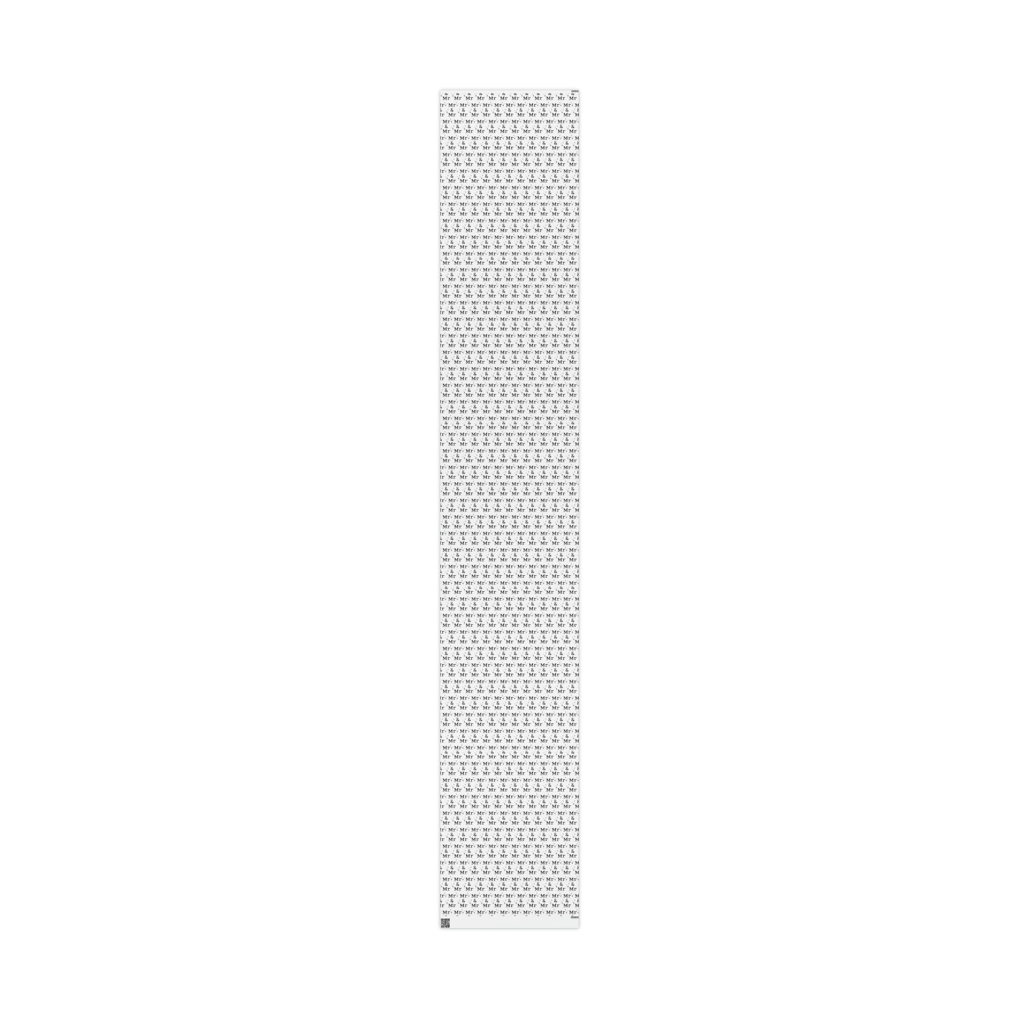 Mr. And Mr. Atomic Mid Century Retro Style Wedding Holiday Gift Wrap Paper - Glossy Or Matte