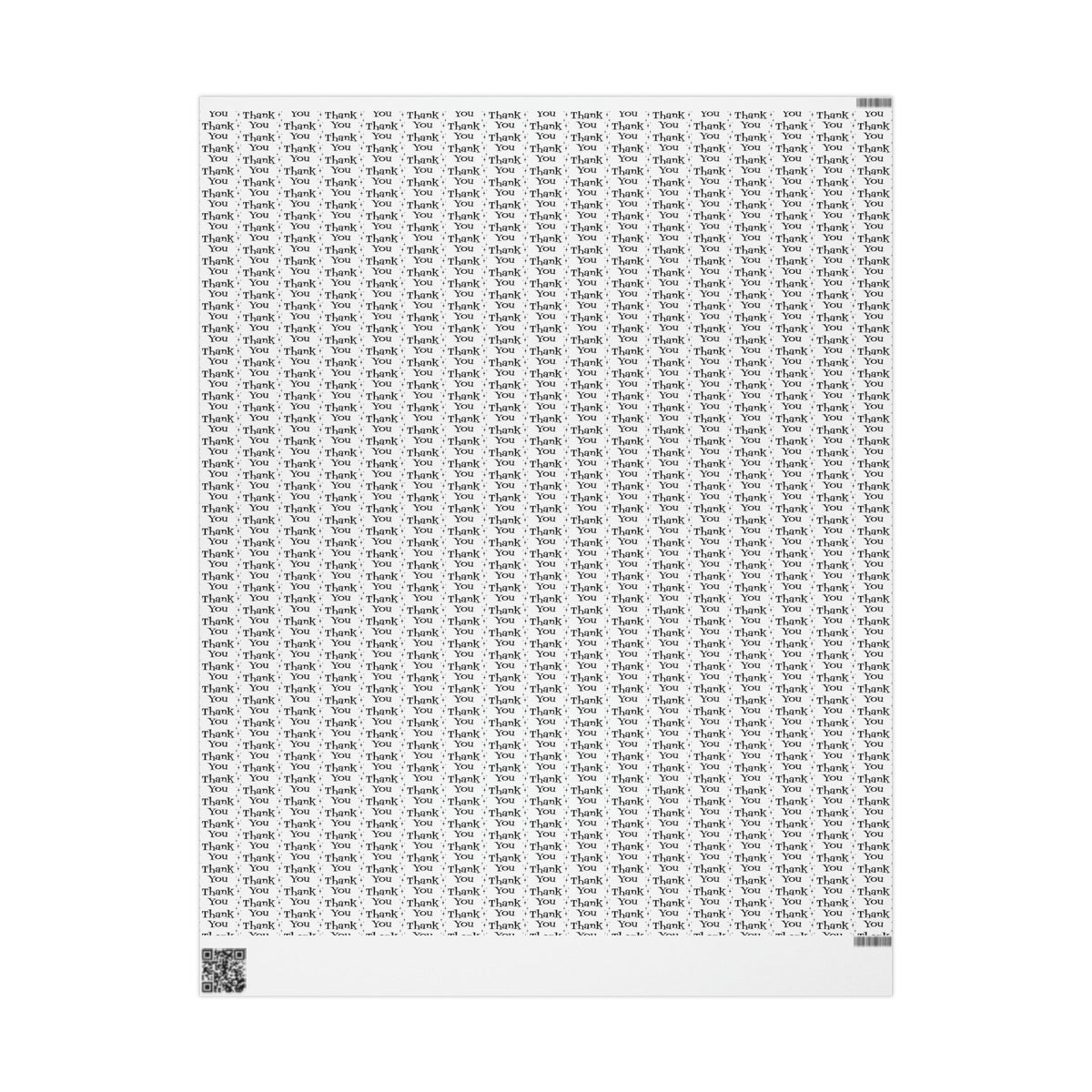 Thank You Starburst Atomic Retro Style Gift Wrap Paper - Glossy Or Matte