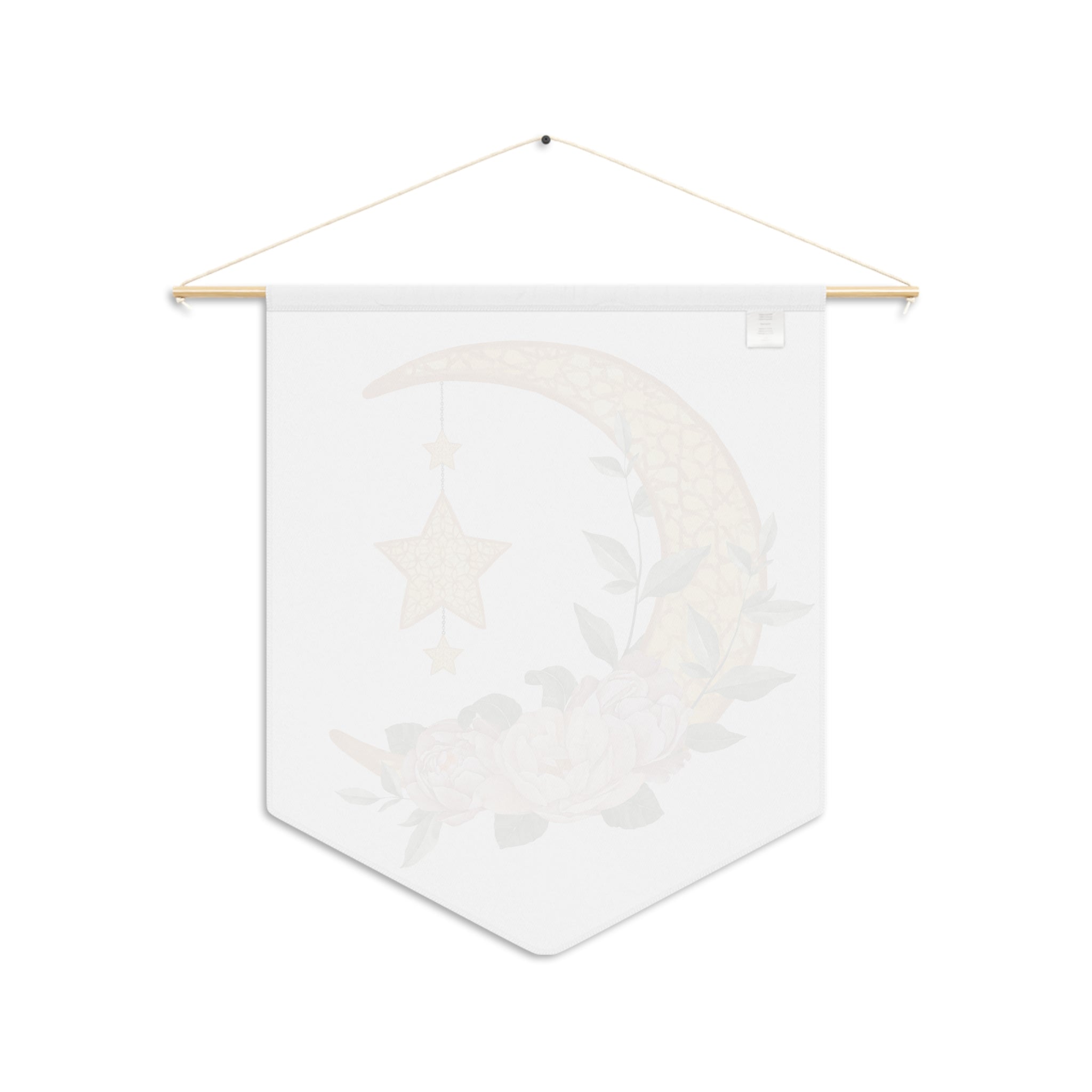 Crescent Moon Star Wall Hanging Banner Flag