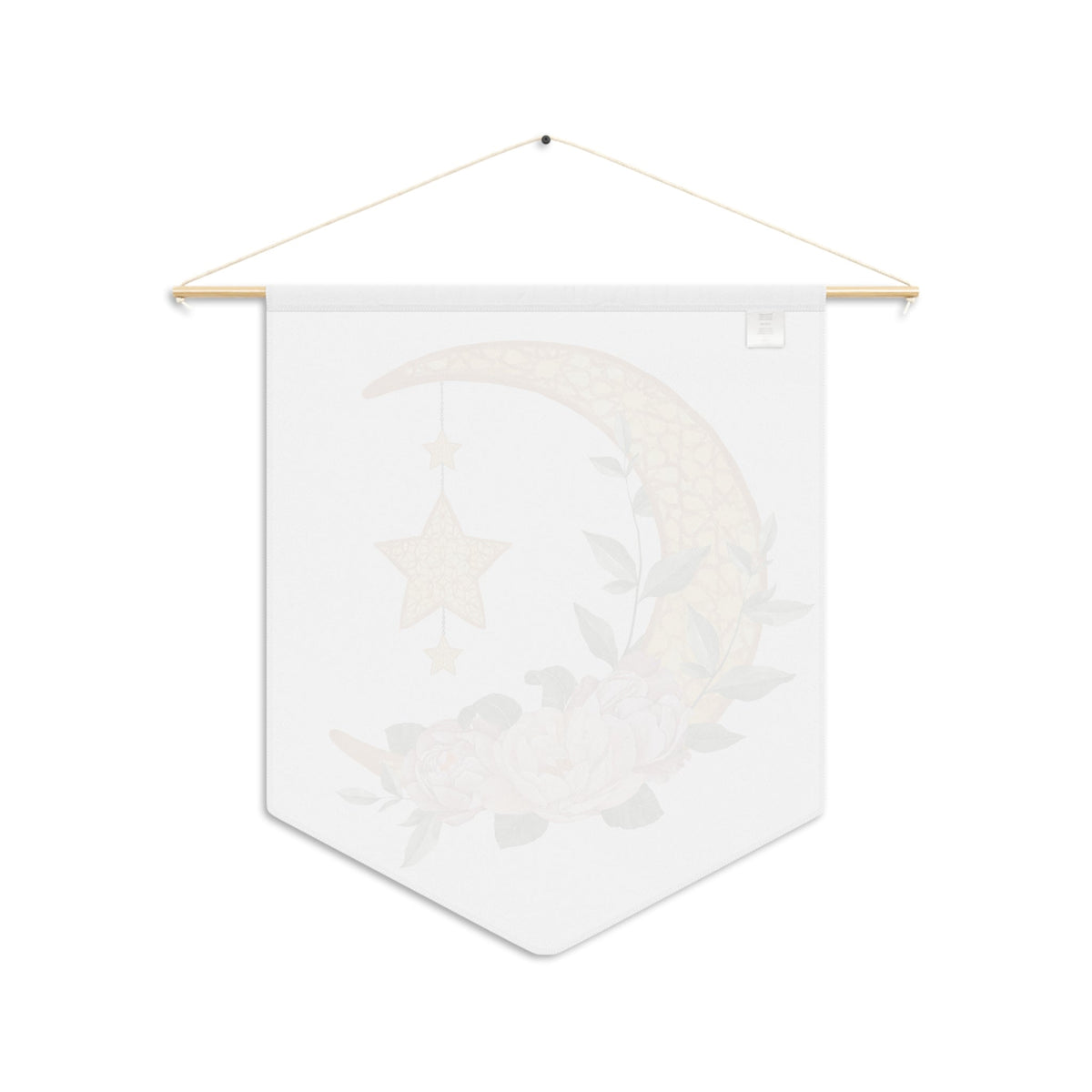 Crescent Moon Star Wall Hanging Banner Flag