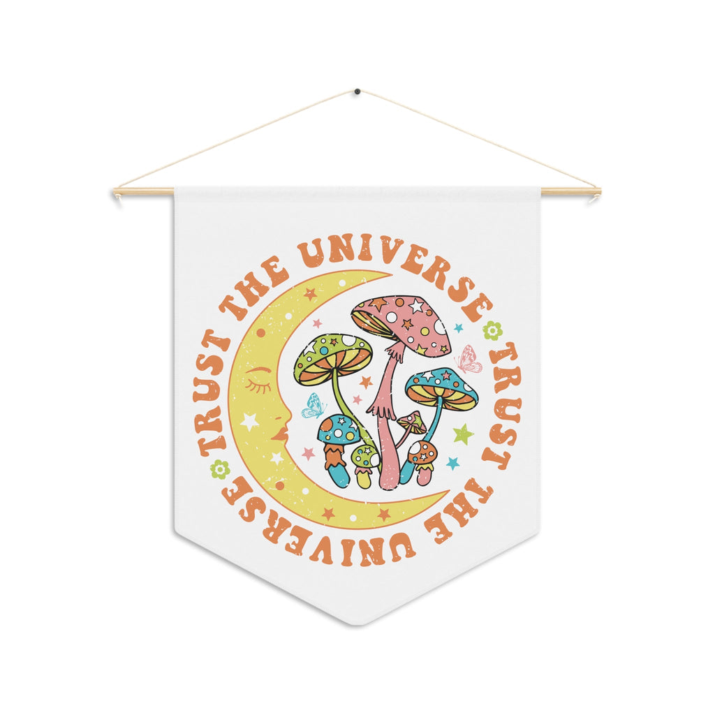 Trust The Universe Celestial Print Wall Hanging Banner Flag