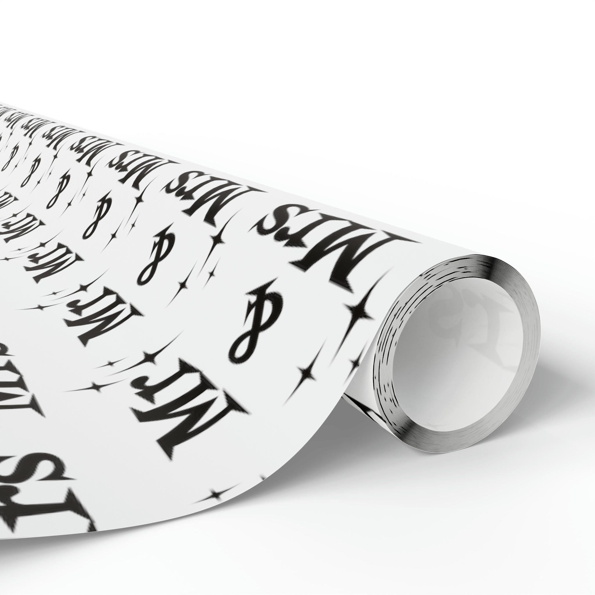 Mr. And Mrs. Atomic Mid Century Retro Style Wedding Holiday Gift Wrap Paper - Glossy Or Matte
