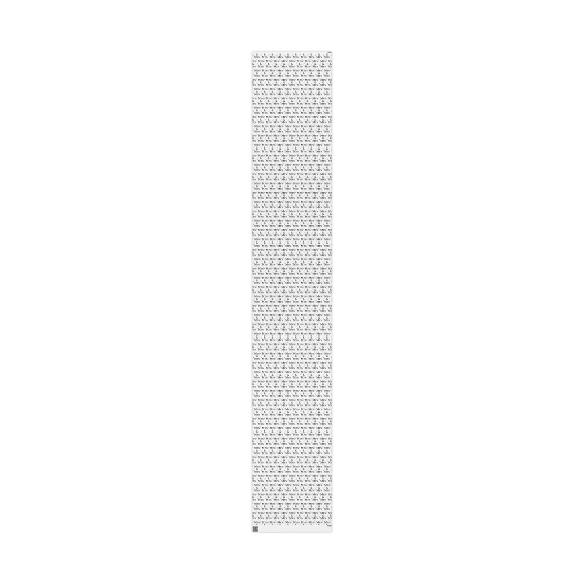 Mrs. And Mrs. Atomic Mid Century Retro Style Wedding Holiday Gift Wrap Paper - Glossy Or Matte