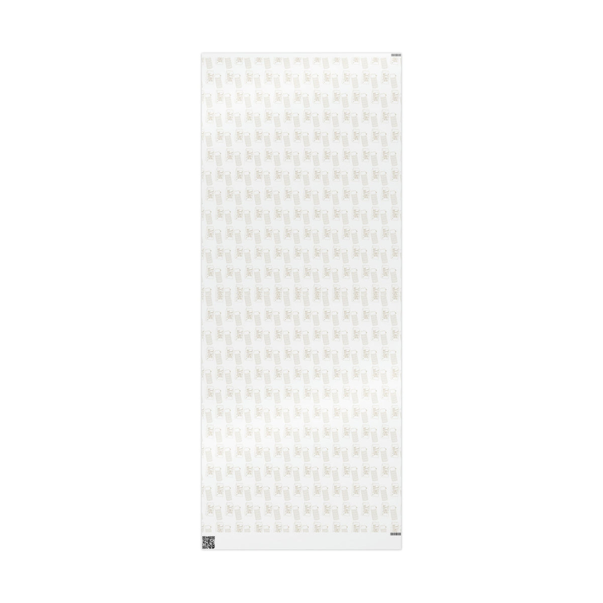 Egg Nog Thermos Retro Style Christmas Print Holiday Gift Wrap Paper - Glossy Or Matte
