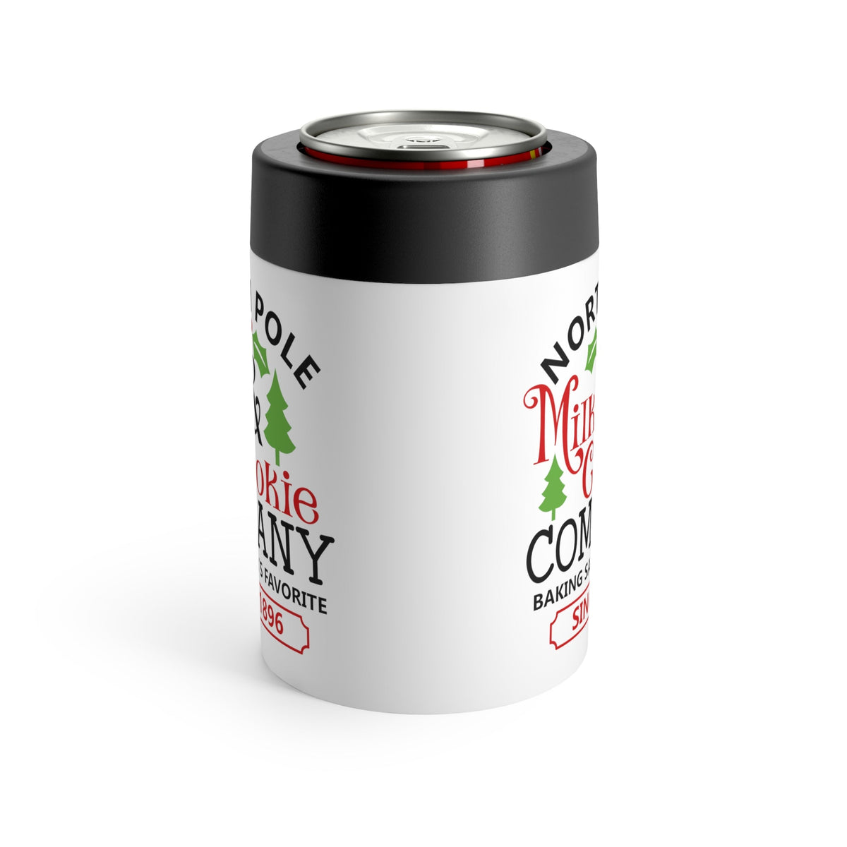 North Pole Milk And Cookie Company Christmas Stainless Steel Can Holder