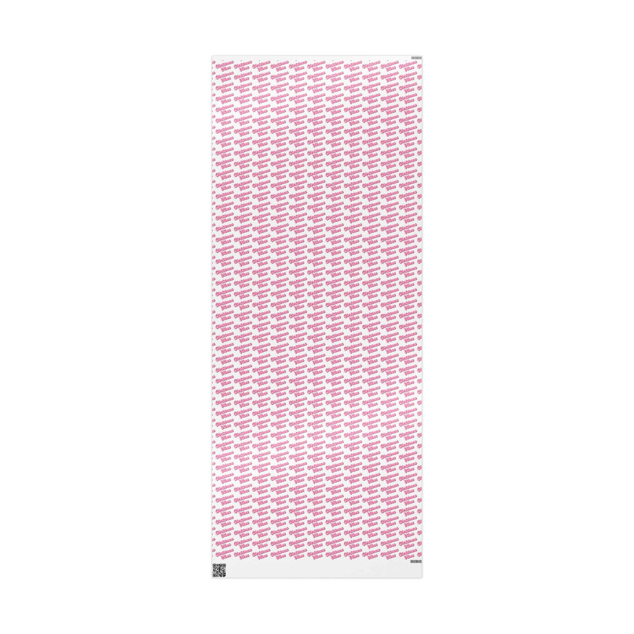 Pink Christmas Vibes Retro Style Christmas Holiday Gift Wrap Paper - Glossy Or Matte