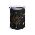 Celestial Gold Sun Stars Stainless Steel Tumbler 10oz