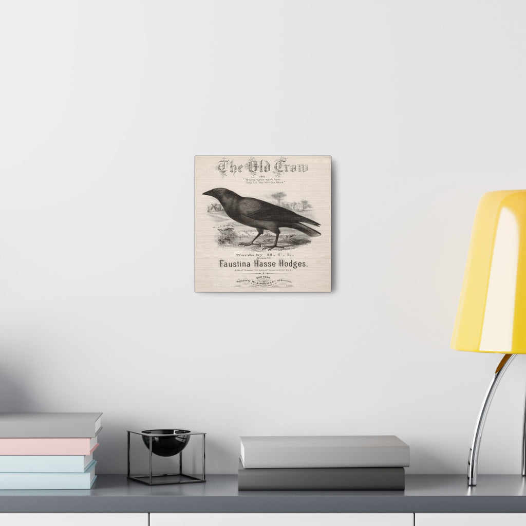 The Old Crow Retro Sheet Music Cover Print Canvas Gallery Wraps