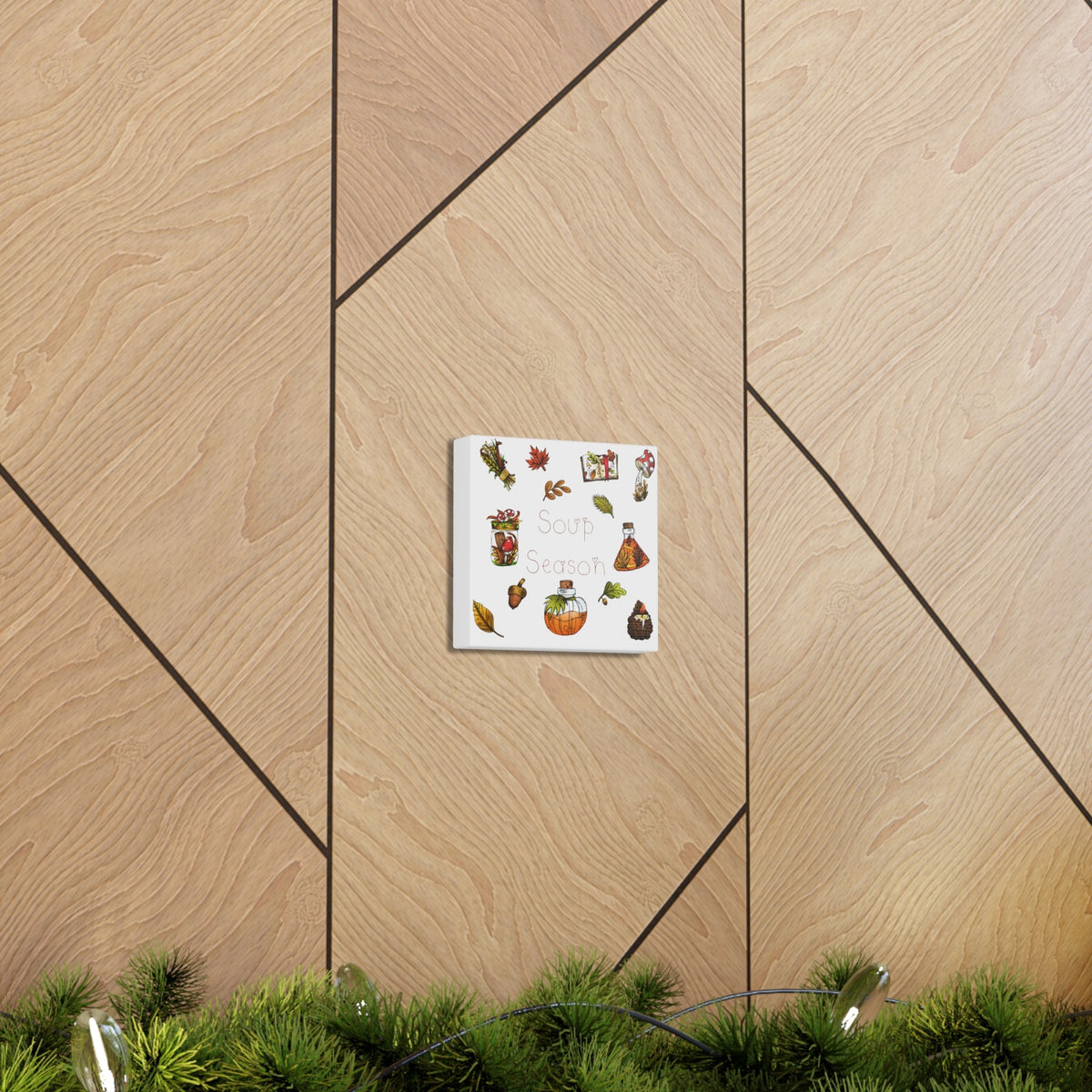 Soup Season Fall Autumn Decor Print Canvas Gallery Wrap