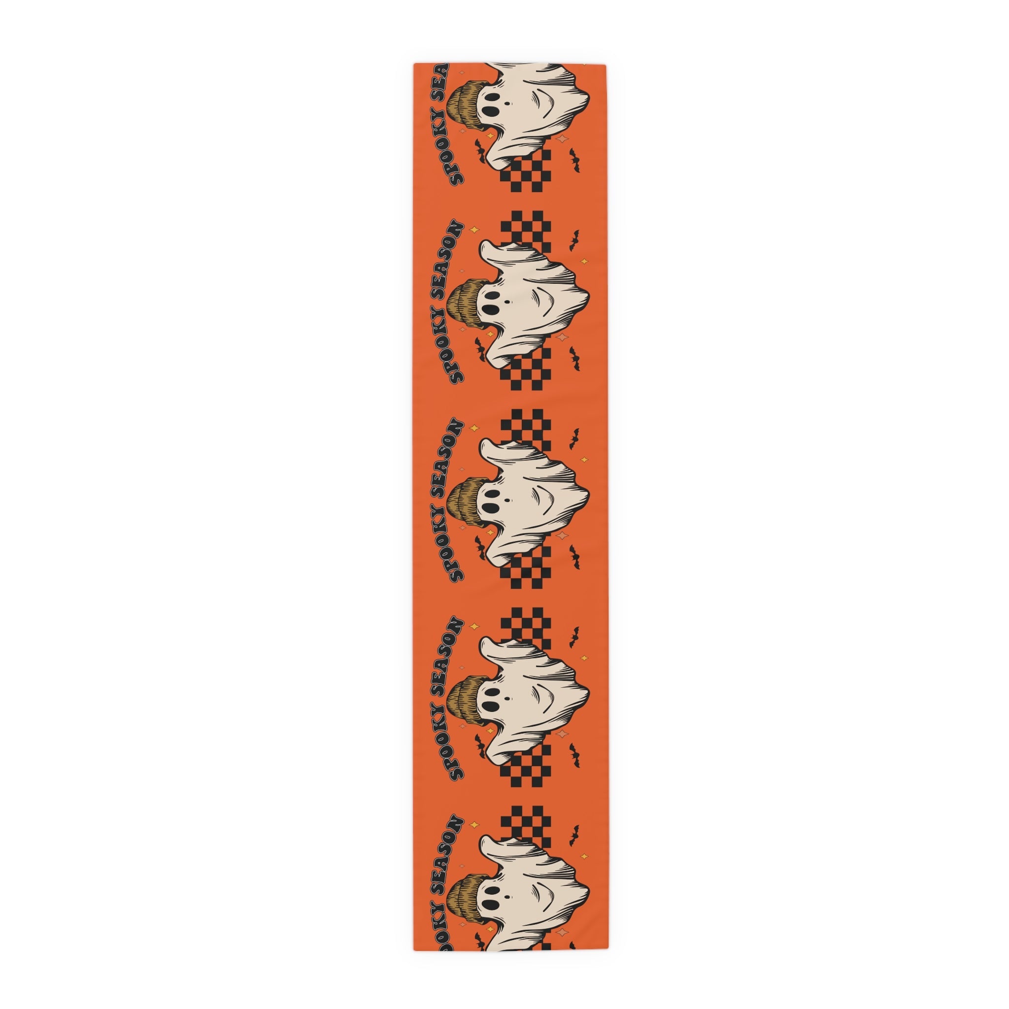 Spooky Season Halloween Ghost Cotton Table Runner
