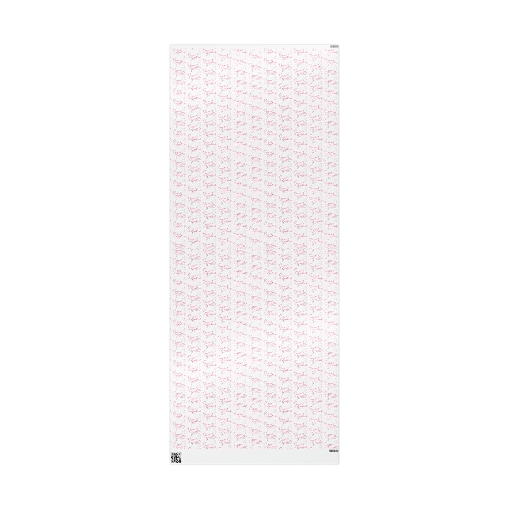 Season's Greetings Pink Dove Pink Retro Style Christmas Print Holiday Gift Wrap Paper - Glossy Or Matte