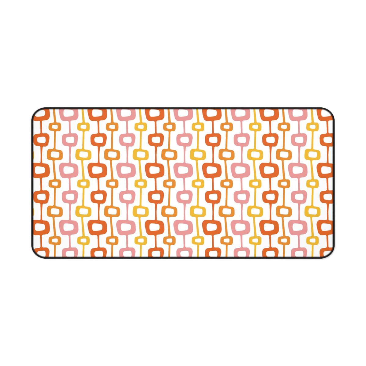 Atomic Squares Mid Century Atomic Era Retro Style Desk Mat - 3 Size Options