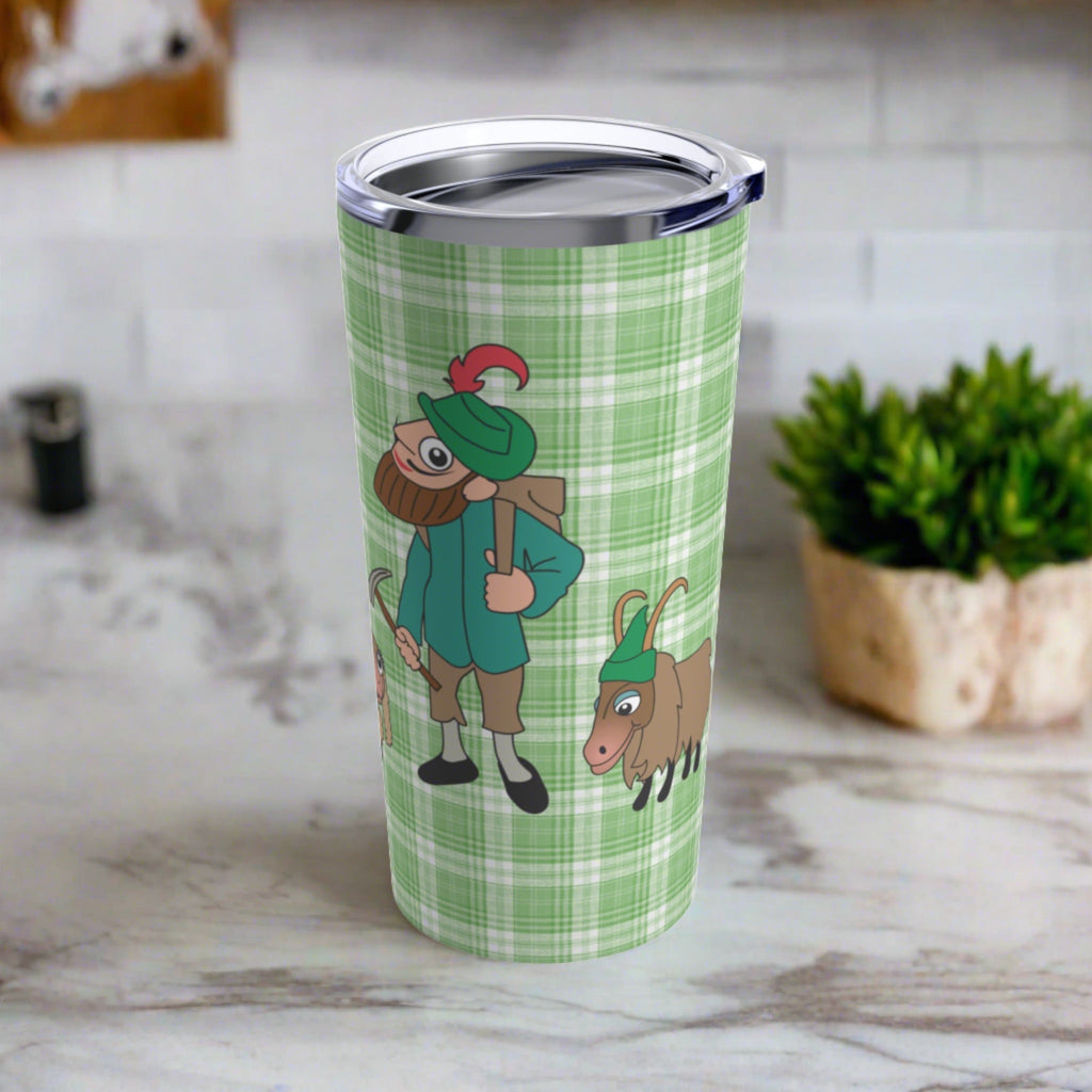 Sound Of Music Travel Tumbler Lonely Goatherd Girl In Pale Pink Tote Goat Family Tumbler 20oz