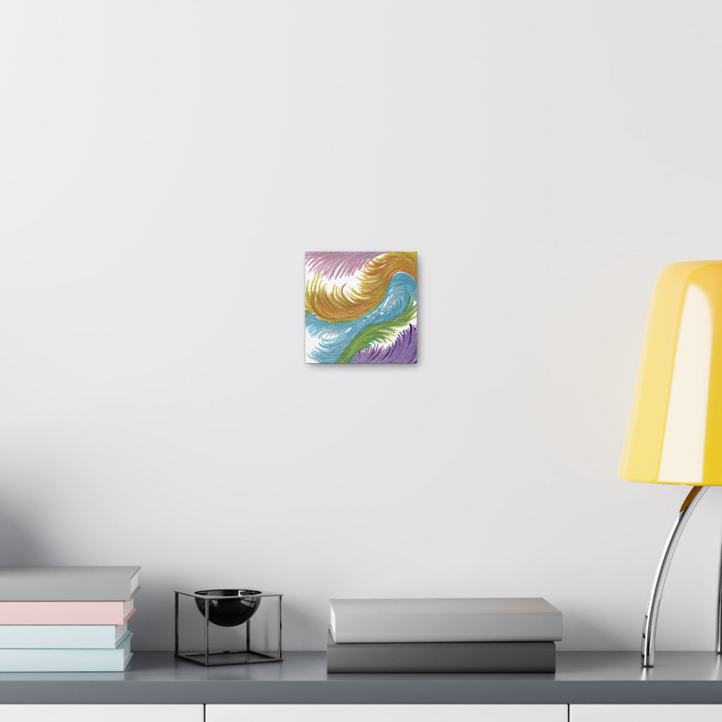Space Feathers Caden Caraco Canvas Gallery Wrap