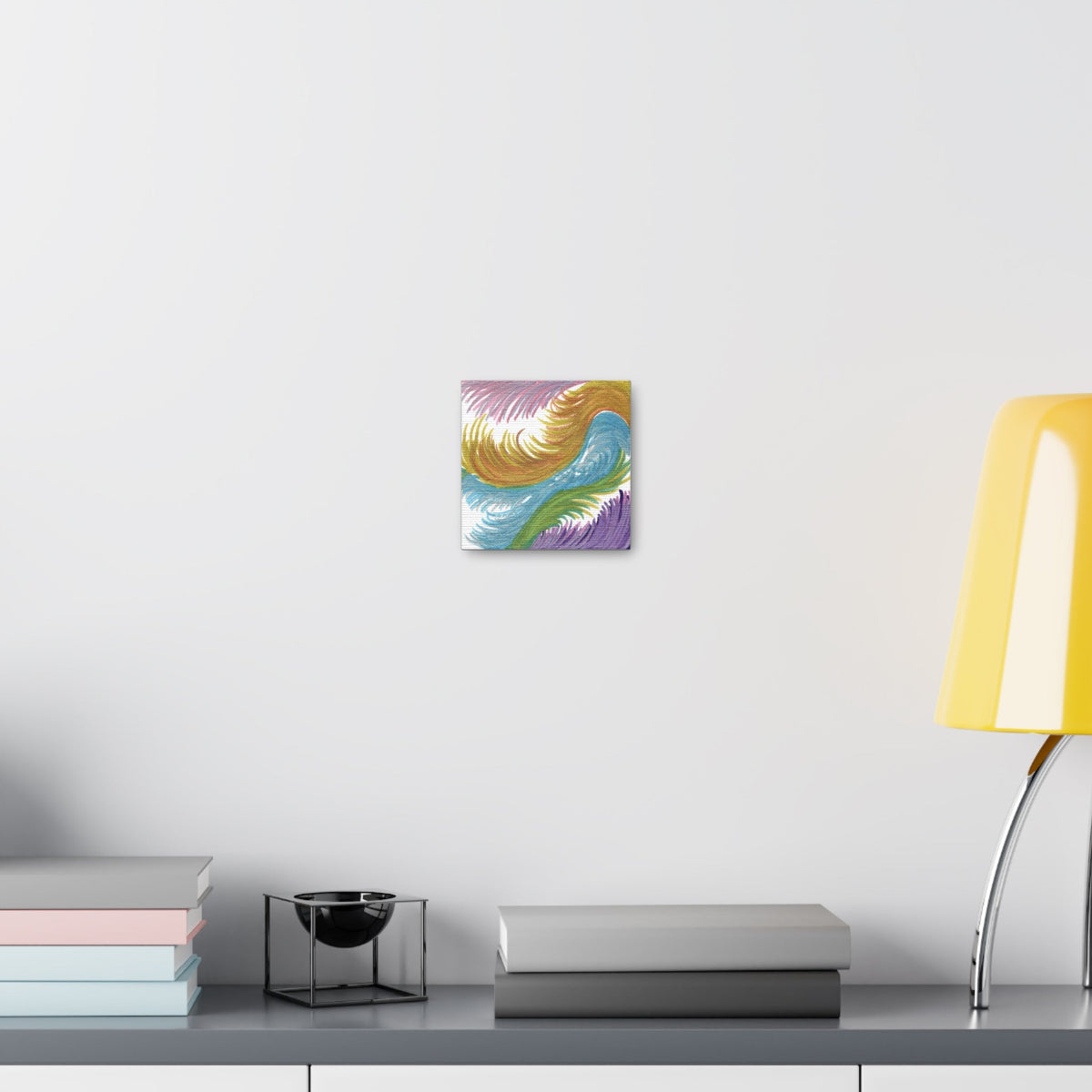 Space Feathers Caden Caraco Canvas Gallery Wrap