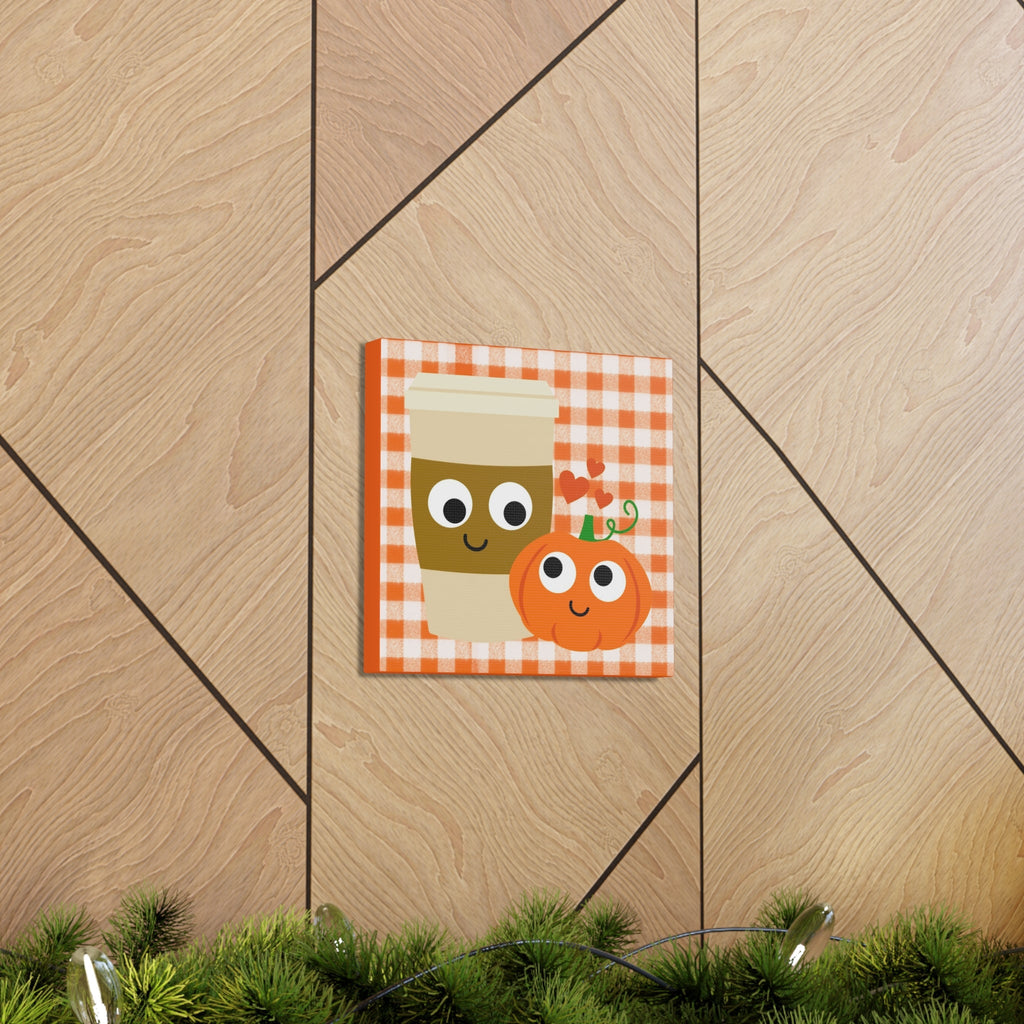 Pumpkin Spice Love Fall Print Canvas Gallery Wrap