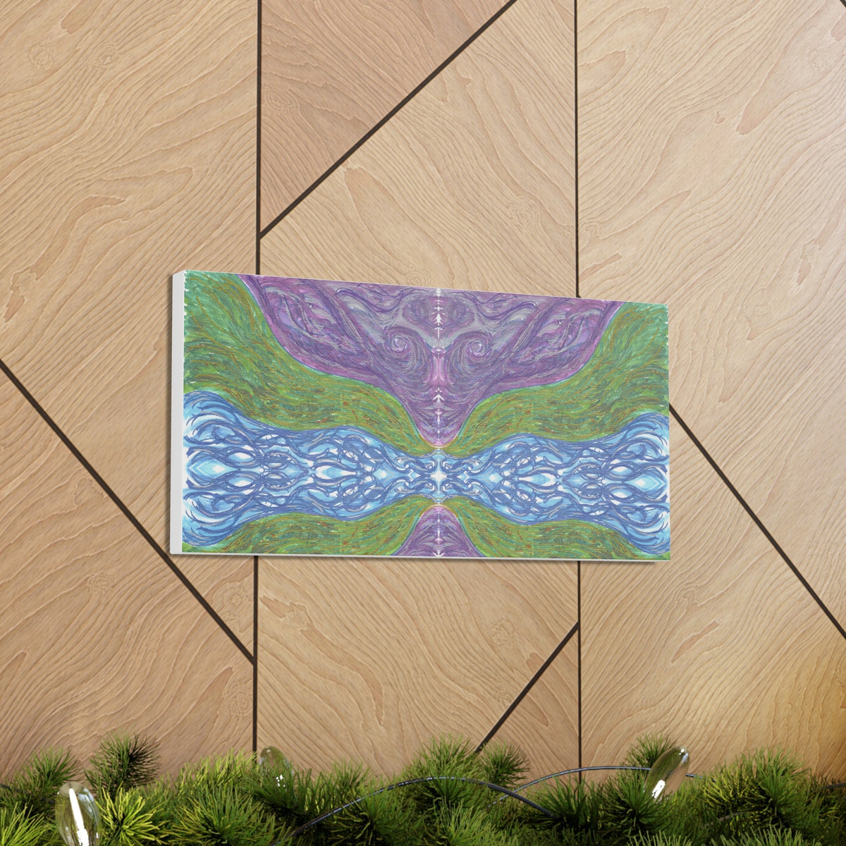 Purple Celestial Caden Caraco Art Canvas Gallery Wrap