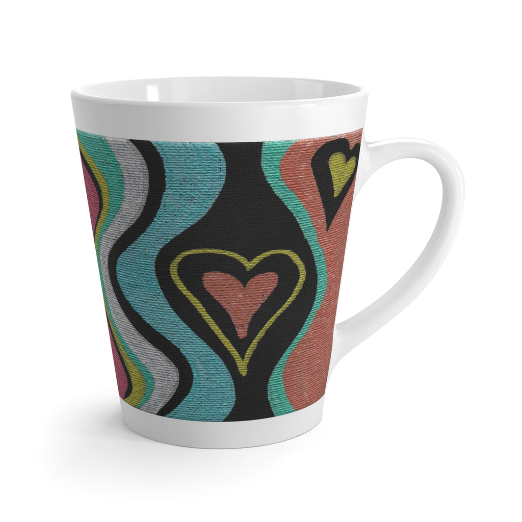 Love Finds A Way - Original Artwork by Caden Caraco on 12oz Ceramic Latte Mug